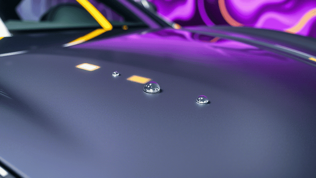 Нанесение керамического покрытия после оклейки пленкой в Минске