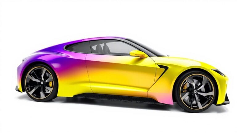 дизайн автомобиля с помощью цветной пленки и автовинила