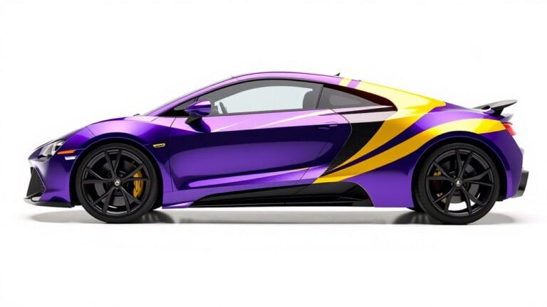 дизайн автомобиля с помощью цветной пленки и автовинила