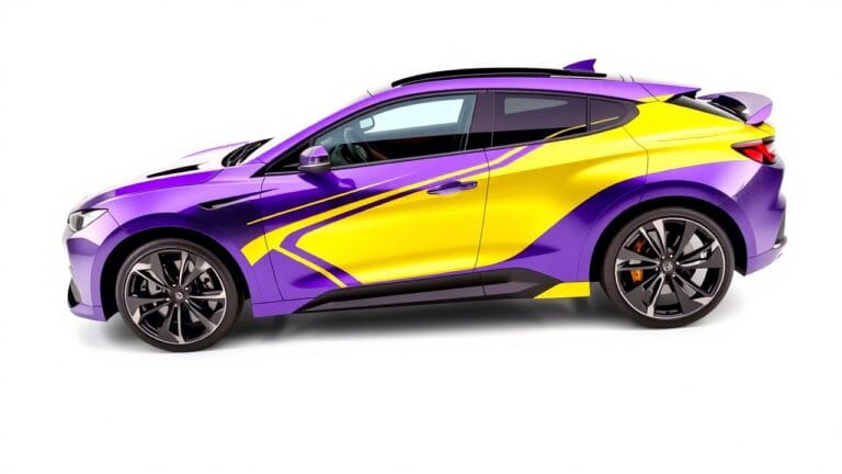 дизайн автомобиля с помощью цветной пленки и автовинила