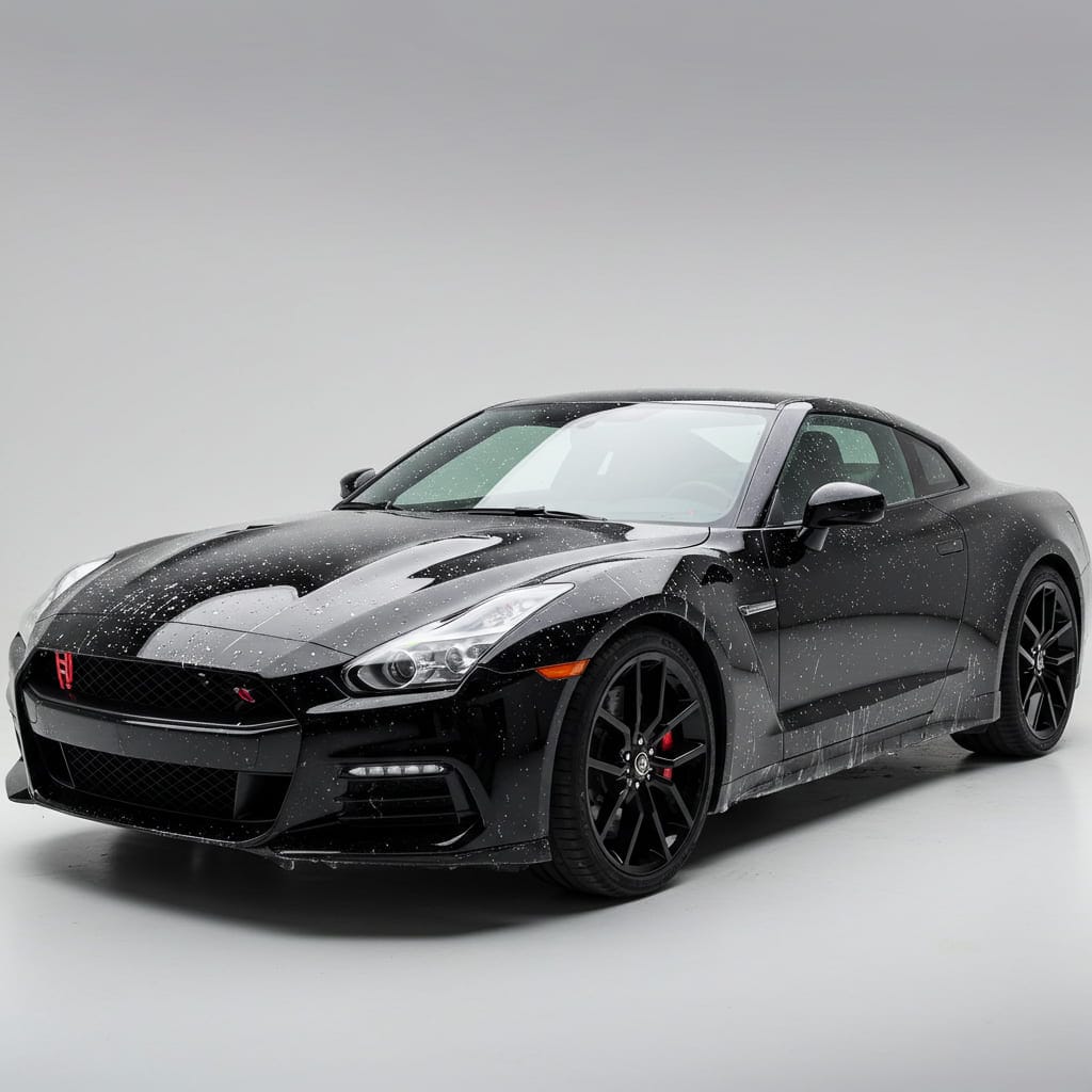 законченная оклейка автомобиля защитной пленкой