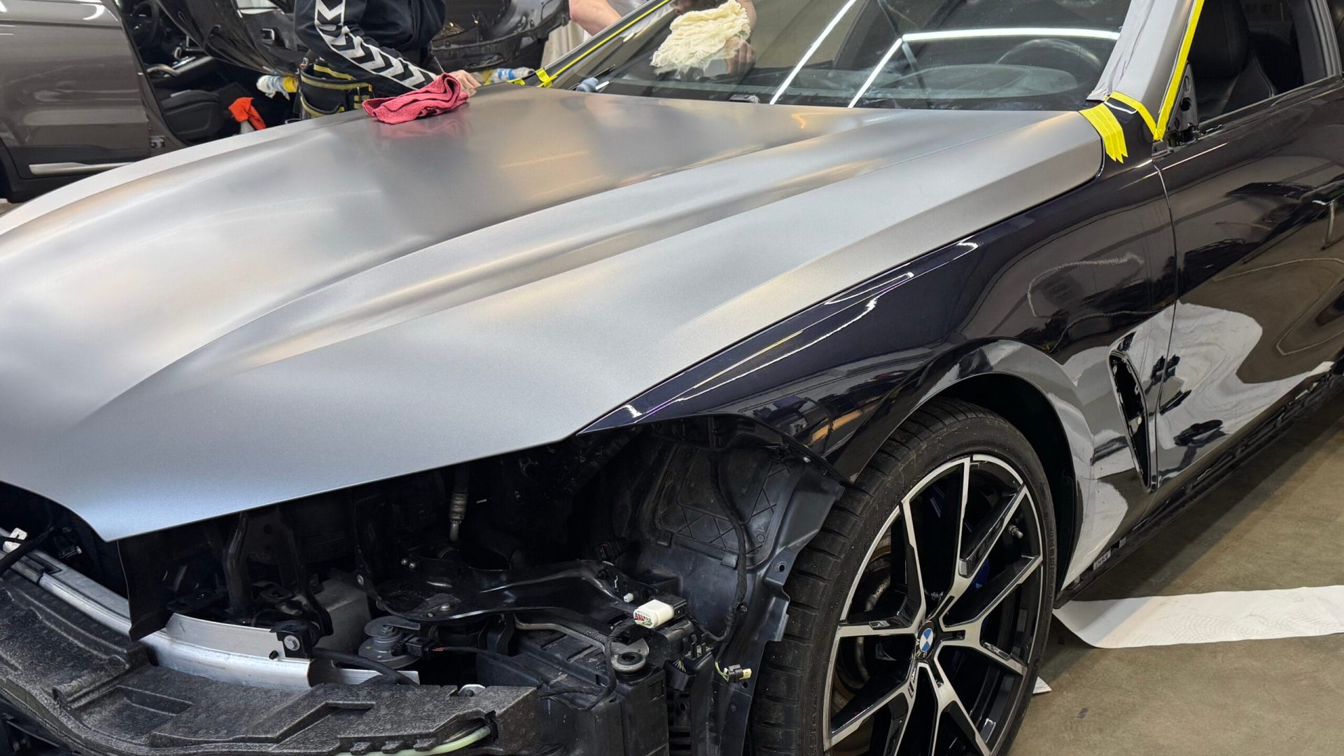 Оклейка BMW 850 до оклейки в Минске